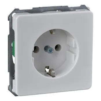 Elektrická zásuvka SCHN 205054 ELSO - zásuvka SCHUKO bez rozpěrek, 250V, 16A, čistě bílá