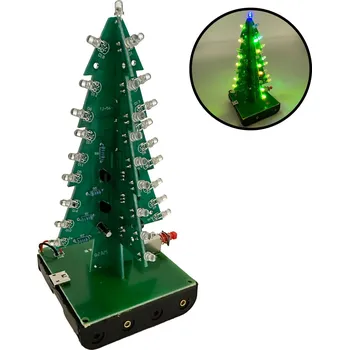 Elektronická stavebnice Vánoční stromeček s LED diodami RGB (stavebnice)