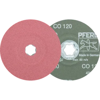 Brusný kotouč Pferd 64192112 | Fibrový kotouč CS-FS 125 mm, CO 120, COMBICLICK