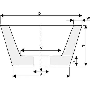 Brusný kotouč Tyrolit T429847 | Brusný kotouč miskovitý 150/114x50x32-7,5x12x80 mm, 99BA60K9V32 (Z60)