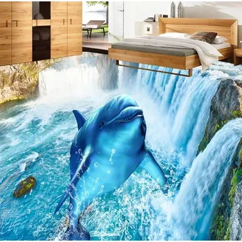 Fototapeta Solution Media 3D tapeta na podlahu - Skákající delfín MU2973