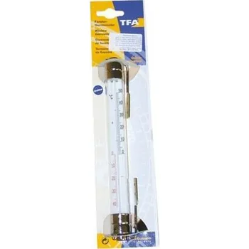 Teploměr osobní teploměr okenní 22cm kov 347261