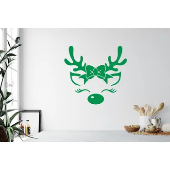 Samolepící dekorace Lepy.cz Samolepka na zeď Sob - Vánoce Velikost (šířka x výška): 30x28cm, Barevná varianta: Černá