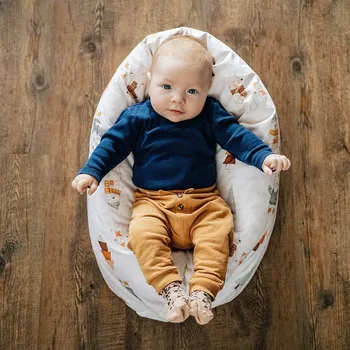 Kojící polštář Lily is sailing Kojicí polštář Medvědi zimní Varianta: samostatný povlak na kojící polštář