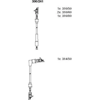 Zapalovací kabel Sada kabelů pro zapalování, , BREMI, 300/241