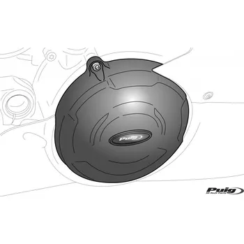 Motodíl Ochranné kryty motoru PUIG 21241N černý zahrnuje pravý, levý kryt a kryt alternátoru