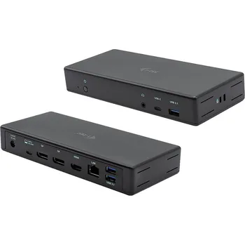 Počítač i-tec Dokovací stanice / adaptér pro Apple MacBook / iMac - 2x DisplayPort + HDMI - 85W zdroj + USB-A + ethernet
