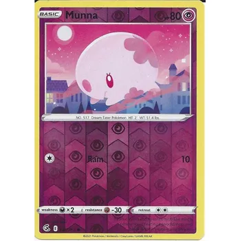 Sběratelská karetní hra Pokémon karta Munna 121/264 Reverse Holo - Fusion Strike