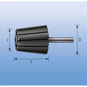 Brusný kotouč Hermes 2186608 | Nosič brusného pásu tvar kónický 36x22x60-6 mm