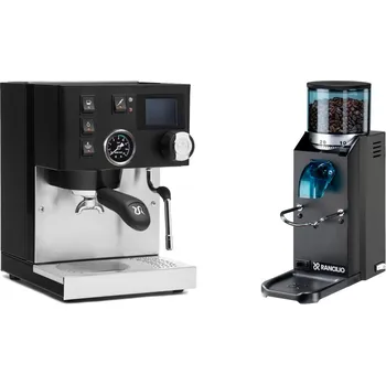 Kávovar Rancilio Silvia BC PID, black + Rancilio Rocky Doserless, black