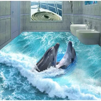 Fototapeta Solution Media 3D tapeta na podlahu - Dva delfíni MU325