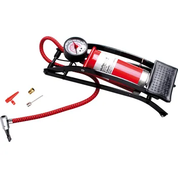 Sada nářadí BGS Diy BGS2105, Nožní hustilka, manometr, tlak 0–7 bar, robustní konstrukce