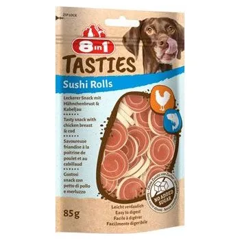 Pamlsek pro psa 2x85g 8in1 Tasties Sushi Rolls s kuřecím - výhodné balení