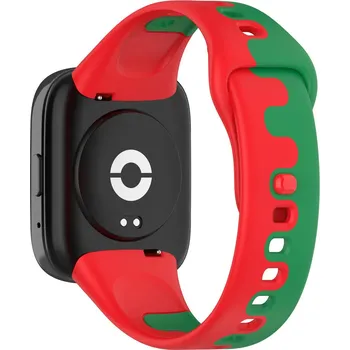 Příslušenství k chytrým hodinkám Silikonový Pásek Na Redmi Watch 3 Active Barva: Červeno Zelená