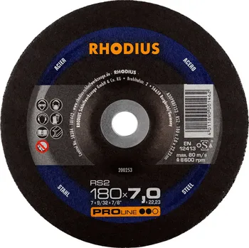 Brusný kotouč Rhodius 200253 | Brusný kotouč 180 x 7,0 x 22,23 mm vypouklý, RS2