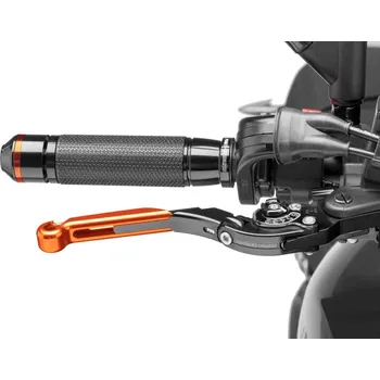 Páčka brzdy bez adaptéru PUIG 19TNN rozšiřitelná skládací oranžová/černá