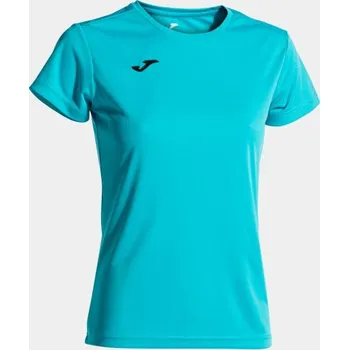 Dámské/Dívčí sportovní tričko JOMA COMBI WOMAN SHORT SLEEVE T-SHIRT FLUOR TURQUOISE Velikost: XS, Barva: FLUOR TURQUOISE