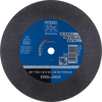 Řezný kotouč Pferd 4007220804919 | Řezný kotouč 250 x 1,8 x 32,0 mm, SG LAB STEELOX, rovný