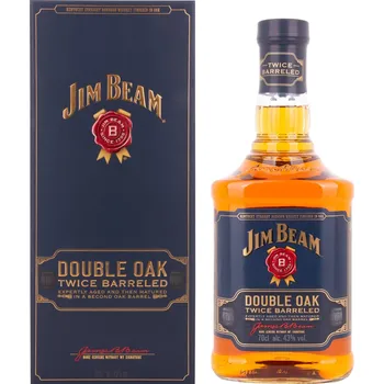 Whisky Jim Beam double Oak Twice Barreled 0,7l (dárkové balení)