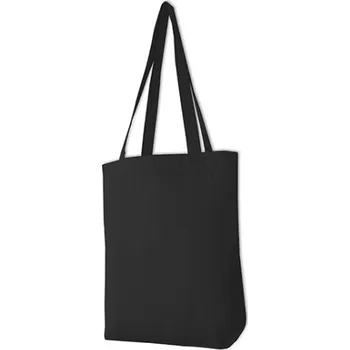 Nákupní taška Halink Plátěná taška s dlouhým uchem X1051 Black