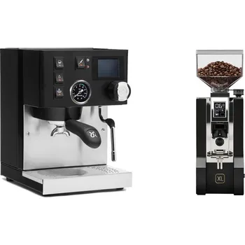 Kávovar Rancilio Silvia BC PID, black + Eureka Mignon XL, CR black