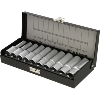 Klíč KRAMP Sada nástrčných klíčů 1/2", 10 dílů