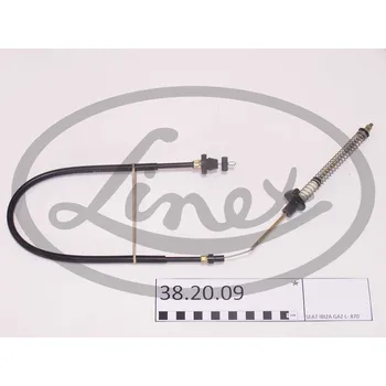 Lanko parkovací brzdy Lanko plynu, , X039528870, LINEX, 38.20.09