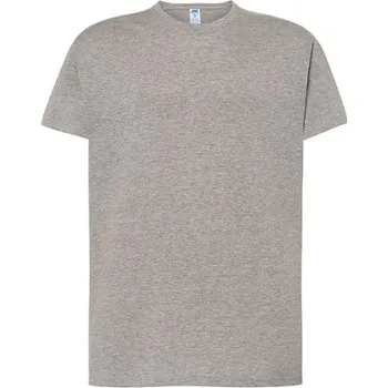 Pánské tričko Jhk Pánské tričko JHK170 Grey Melange L