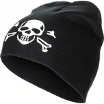 MFH Kulich Skull potisk lebka krátký jemně pletený černý MFH®
