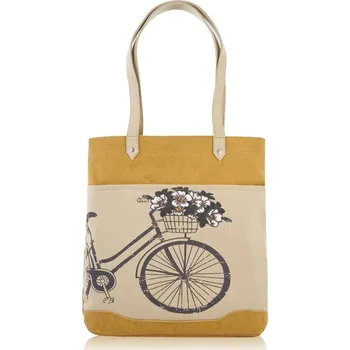 Kabelka Paolo Peruzzi Módní dámská látková taška na rameno béžová