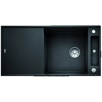 Granitový dřez Blanco AXIA III XL 6 S-F InFino Silgranit černá sklen.kráj.deska oboustr.prov. s exc. - 525859 + ZÁRUKA 3 ROKY ZDARMA
