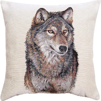 Dekorativní polštářek Dekorační polštář vlk, 45x45 cm