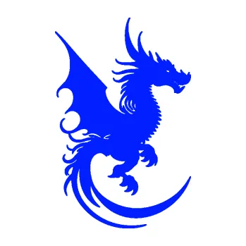 Samolepicí dekorace na vozidlo Dragon 052 pravá (19 - modrá dynamic) SAMOLEPKA NA AUTO, NÁLEPKA, FÓLIE, POLEP, TUNING, VLASTNÍ TEXT, TISK, AUTOSAMOLEPKY.cz, POLEPY, OBRÁZEK, LOGO, 3D STICKERS