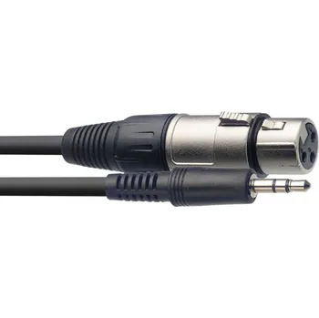 Audio kabel Stagg SAC1MPSXF, kabel XLR/mini JACK, 1m