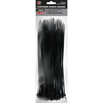 Stahovací páska MA Professional Stahovací páska černá 3,6 x 250mm, 100ks