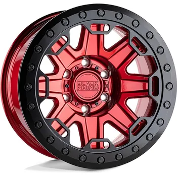 Alu kolo Black Rhino rift beadlock disk 17x8.5 5x127 71.5 et-38, candy red