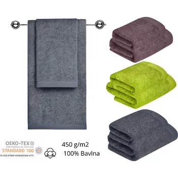 Ručník Jednobarevný froté set navy