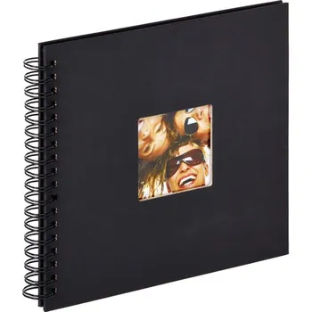 Fotoalbum WALTHER FUN klasické/40 stran, 26x25, kroužková vazba, černé listy, černé