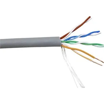 Síťový kabel goobay Kabel UTP kulatý, kat. 5e, Eca, CCA, 305m, drát, AWG24 (95410) - 21.92.0518