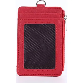 Peněženka Mini peněženka na karty se zipem - Červené
