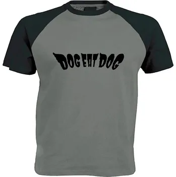 Pánské tričko šedo černé triko Dog Eat Dog