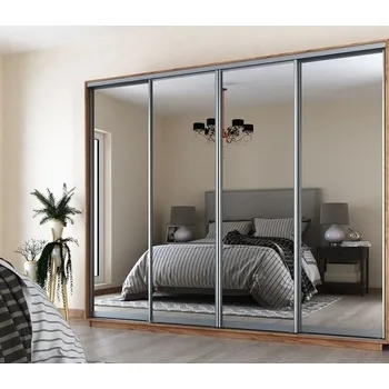 Šatní skříň Skříň Reflection 280/240 - Skříň s posuvnými dveřmi se zrcadlem