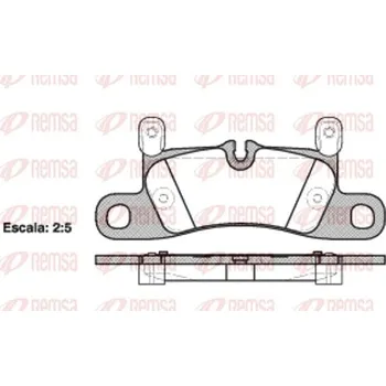 Brzdová destička Sada brzdových destiček, kotoučová brzda REMSA 1379.20