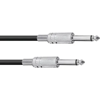 Audio kabel Kabel KC-10 2x Jack 6,3 mono 1 m, černý