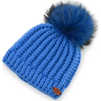 Čepice HICHIC NEBESKY MODRÝ KULICH HICHIC modrá bambule modrá uni