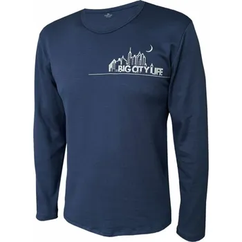 Pánské tričko Pánské tričko, dlouhý rukáv KALUM 901 modrošedá XXL