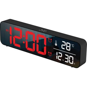 Budík JVD Digitální digi budík do sítě s červenými LED svítícími čísly JVD SB203.3