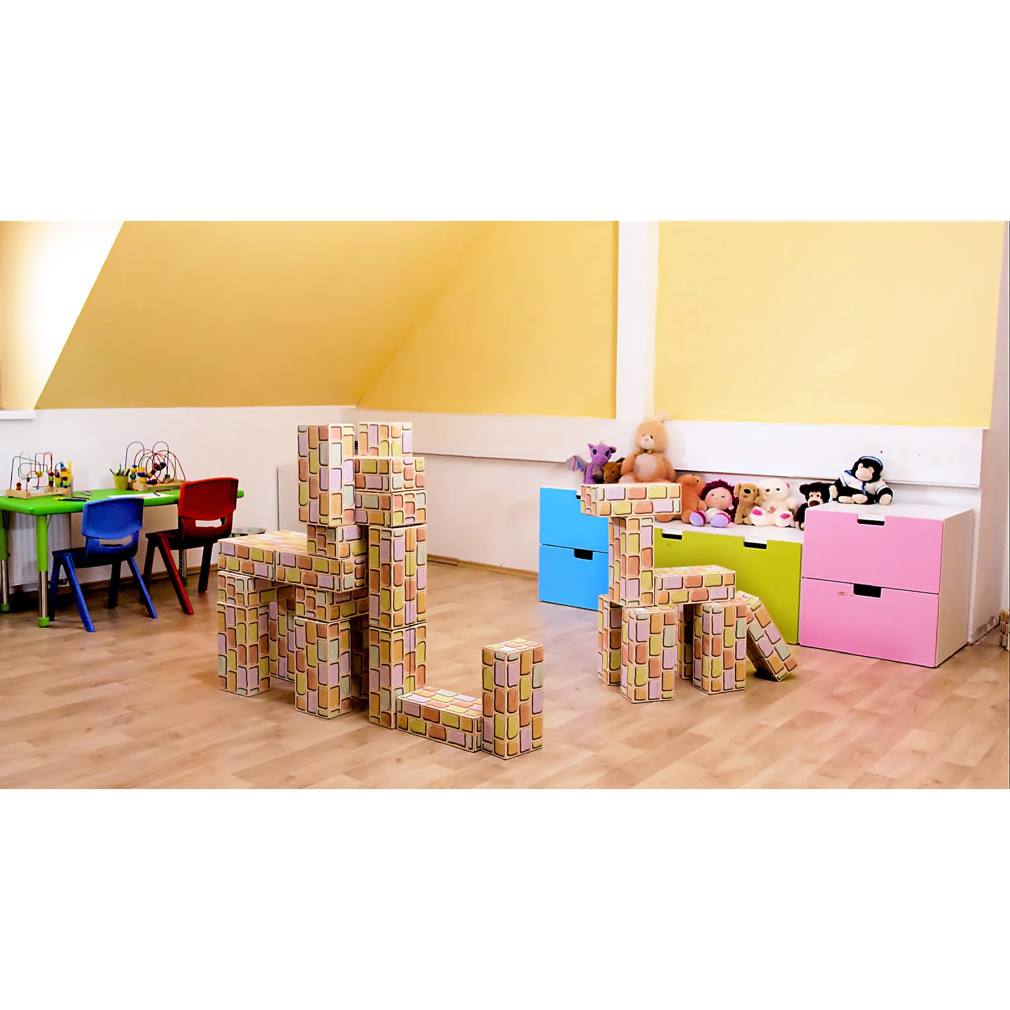 Fotografie 5 - Ostatní stavebnice Cihličky pro dětičky stavebnice 24 cihliček