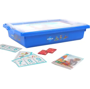 ostatní stavebnice Coblo - Magnetická stavebnice 100 ks (box s kartičkami)