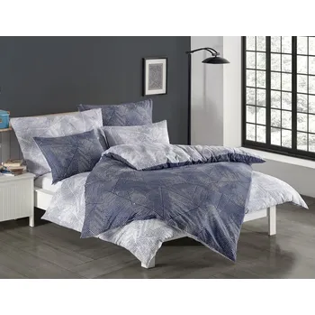 TipTrade s.r.o. Bavlněné povlečení Haket Modré 220x200 + 2x 70x90 cm